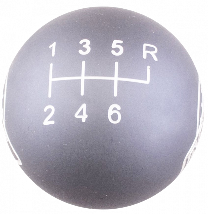 6-Speed MDL Gray Shift Ball in Brushed Aluminum, 16mm used with Thread Reducers